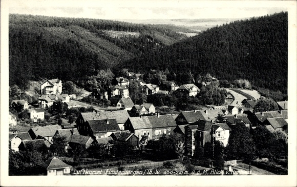 Postcard Finsterbergen Friedrichroda in the Thuringian Forest, climatic health resort View of the town