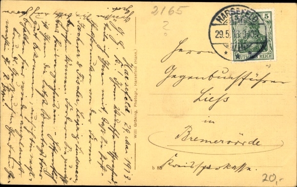 Postcard Harsefeld in Lower Saxony, Herrenstrasse