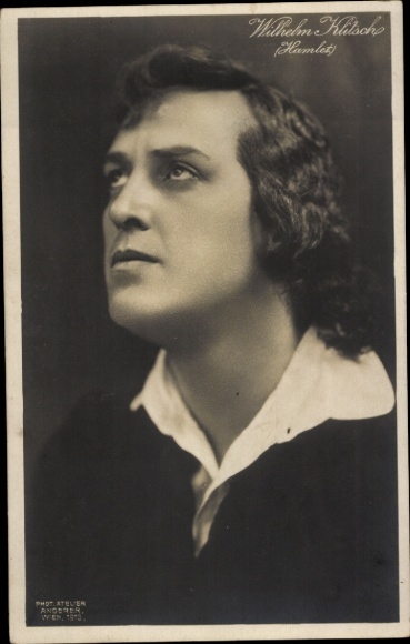 Postcard Actor Willy Klitsch, Portrait, as Hamlet