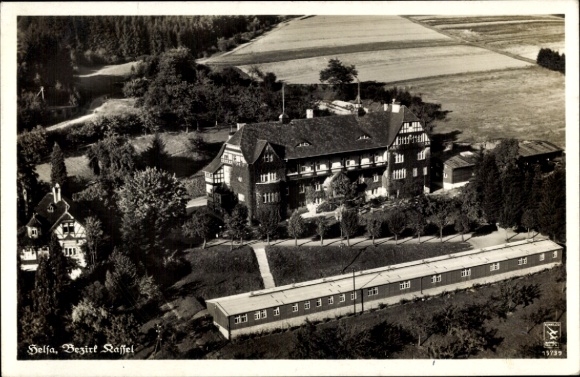 Postcard Helsa in Hesse, Motorsport School NSKK