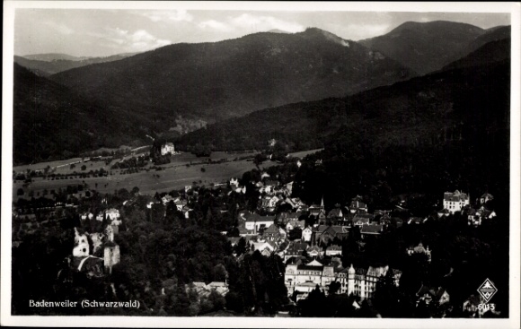 Ak Badenweiler im Schwarzwald, Fliegeraufnahme