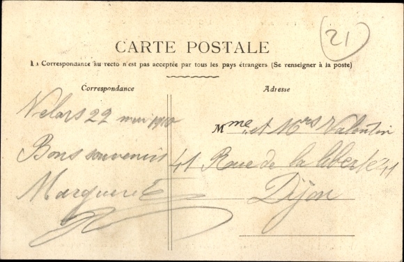 Postcard Velars sur Ouche Côte-d&#39;Or, The Station, Canal Bridge, Lock, Montagne d*Etang