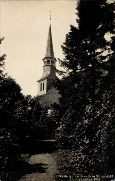Ak Schenefeld in Holstein, 100jährige Kirchweih 12. September 1926