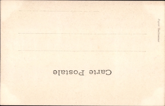 Postcard Napoleon Intime, Scene VI, premiere lecon de strategie, theater scene