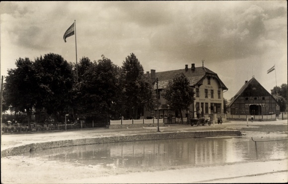 Photo Postcard Hoisdorf in Schleswig Holstein, Harms Gasthof