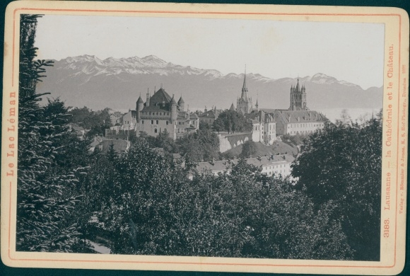 Cabinet photo Lausanne Kt. Vaud Switzerland, Cathedrale, Chateau