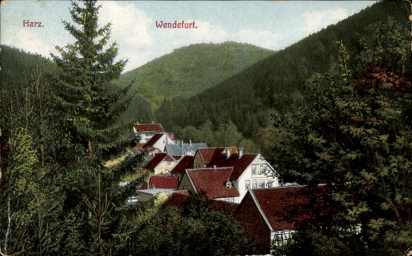Ak Wendefurt Thale im Harz, Gesamtansicht