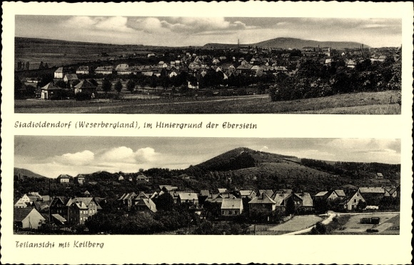 PC Stadtoldendorf in Lower Saxony, Panorama, Eberstein, Kellberg