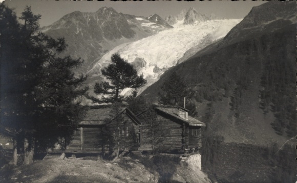 Photo Postcard Haute Savoie, mountains, mountain hut