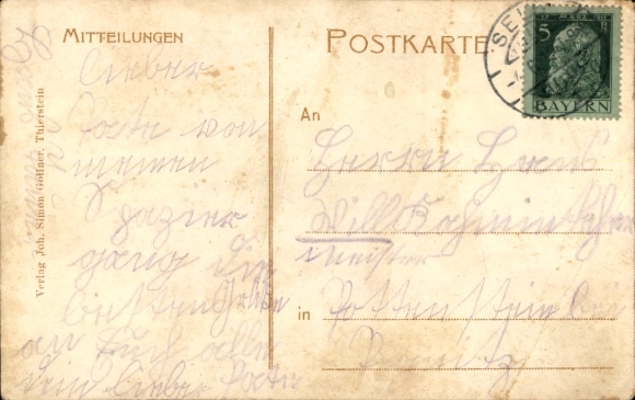 Ak Thierstein in de wijk Wunsiedel, kasteelruïne