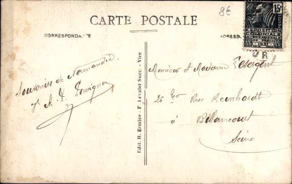 Postcard Baby in Lettuce, Portrait, Normandy, Henri Ermice