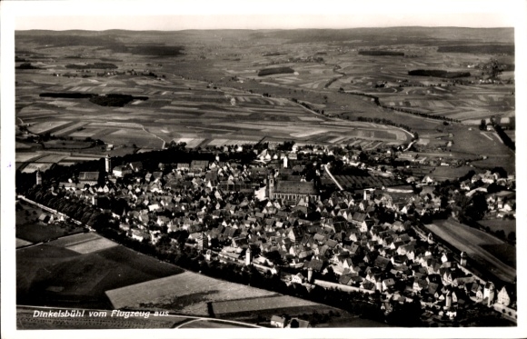Ak Dinkelsbühl in Mittelfranken, Fliegeraufnahme
