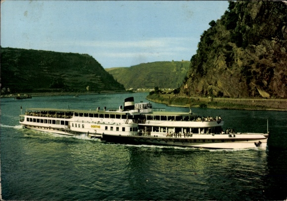 Ak Dampfer Goethe, Köln-Düsseldorfer Rheindampfschifffahrt