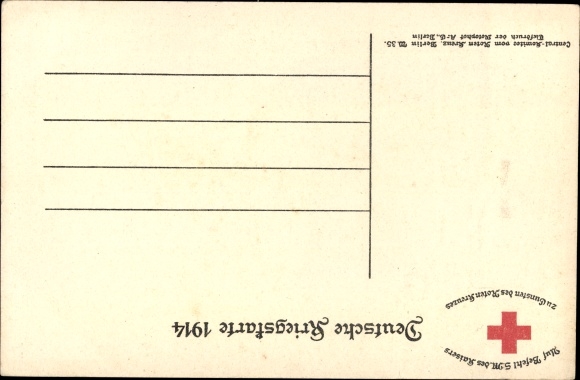 Postcard Kaiser Wilhelm II., I don&#39;t know any parties anymore, quote 1914