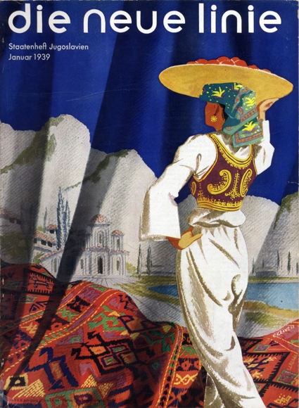 bauhaus the new line. January 1939 State booklet Yugoslavia cover Kurt Kranz