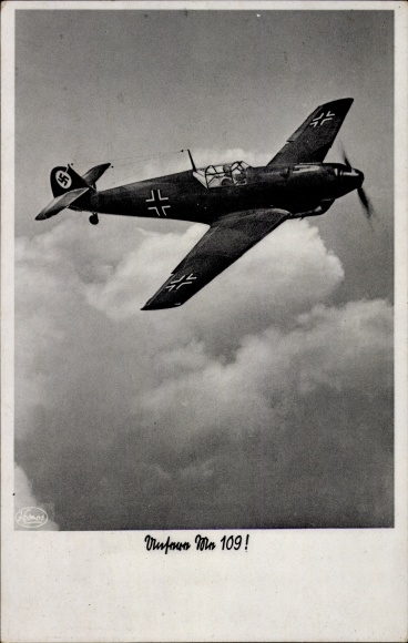 Ak Jagdeinsitzer Messerschmitt Me 109 B-2, Luftwaffe