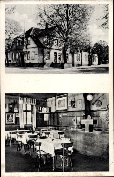 Ak Barsinghausen am Deister, Gasthaus Zur Post, Portrait Adolf Hitler