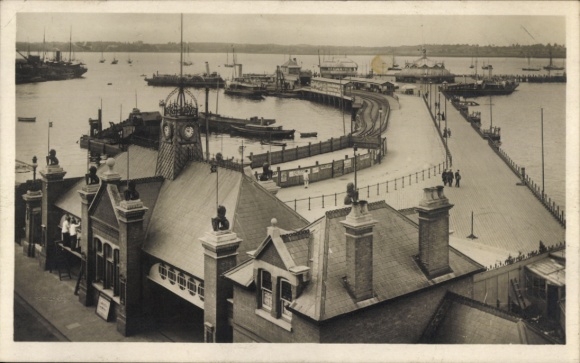 Postcard Southampton South East England, Pier, Mooring, NDL