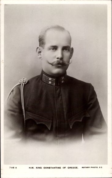 Postcard King Constantine I of Greece, portrait