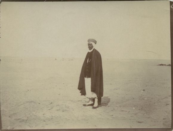 Photograph circa 1900, Biskra Algeria, Ismail ben Hamada, guide at the Royal Hotel