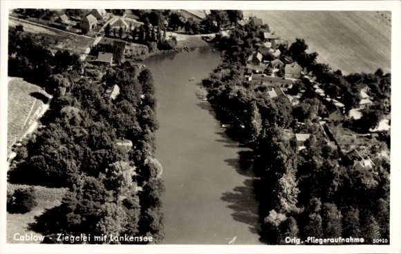KP Cablow Kablow Königs Wusterhausen w Brandenburgii, zdjęcie lotnicze, Lankensee, cegielnia, przyroda, La