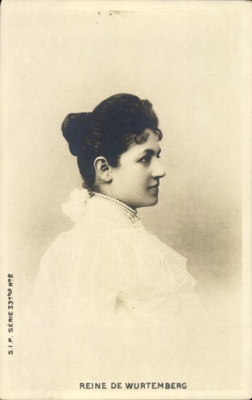Ak Charlotte zu Schaumburg Lippe, Königin von Württemberg, Ehefrau Wilhelm II.
