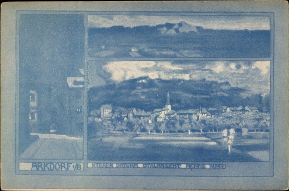 Artist PC Markdorf Bodenseekreis Baden Württemberg, gate tower, total view