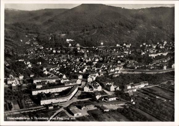 Postcard Handschuhsheim Heidelberg am Neckar, aerial photograph