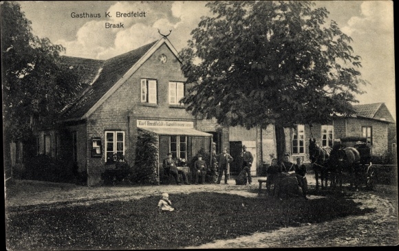 Postcard Braak in Schleswig Holstein, inn K. Bredfeldt