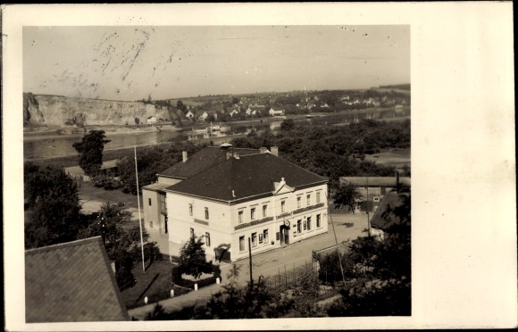 Ansichtkaart Seusslitz Nünchritz aan de Elbe, Gasthof Seusslitz