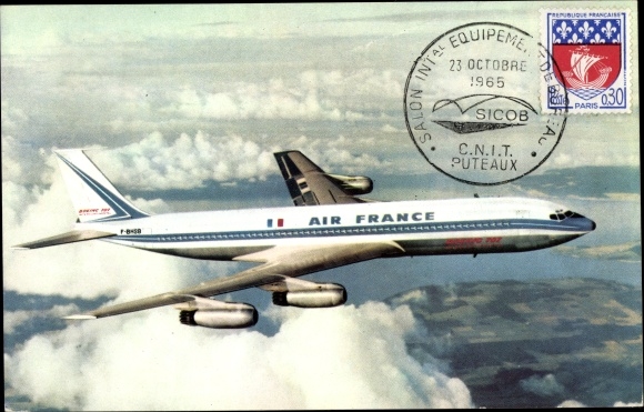 Samolot pasażerski KP French Air France, Boeing 707 Intercontinental, F-BHSB