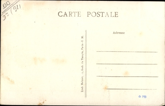 Postcard Sceaux Haut de Seine, Crossroads of Rue Houdan and Rue de Fontenaay