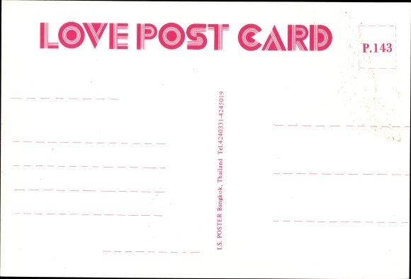Postcard Thailand, Man and Woman in National Dress, Princess Chulabhorn Walailak ?