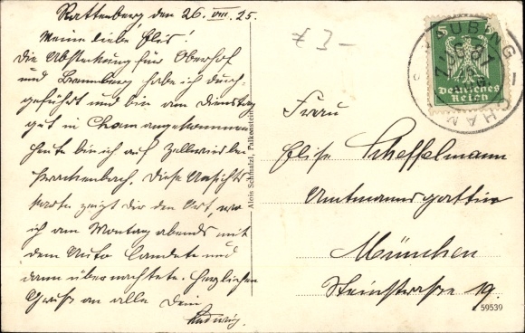 Postcard Falkenstein in the Upper Palatinate, health resort, castle, town view