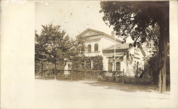 Foto Ak Saalfeld an der Saale Thüringen, Gebäude