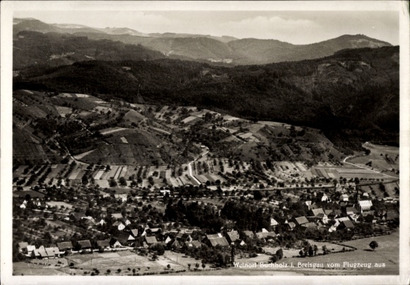 Postcard Buchholz Waldkirch im Breisgau, aerial photograph