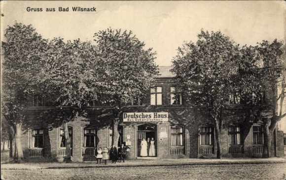 Postcard Bad Wilsnack in the Prignitz, German House