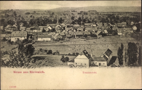 Ak Rivenich an der Mosel, Totalansicht