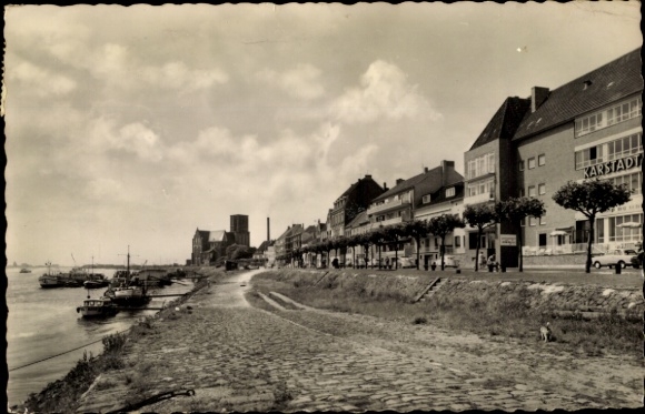 Postcard Emmerich am Niederrhein, riverside