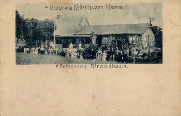 Precursor Postcard Ostseebad Kellenhusen in Holstein, beach house