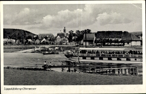 KP Lippoldsberg Bodenfelde Weser, prom, Gasthaus Anker