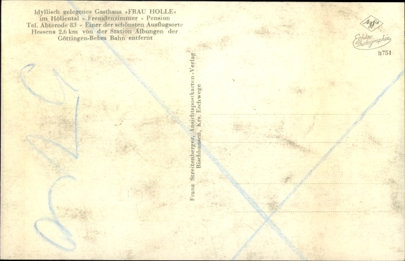 Postcard Bischhausen Waldkappel Hesse, Gasthof Frau Holle, surroundings