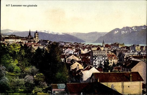 12 alte Ak Lausanne in der Schweiz im Kanton Waadt, diverse Ansichten