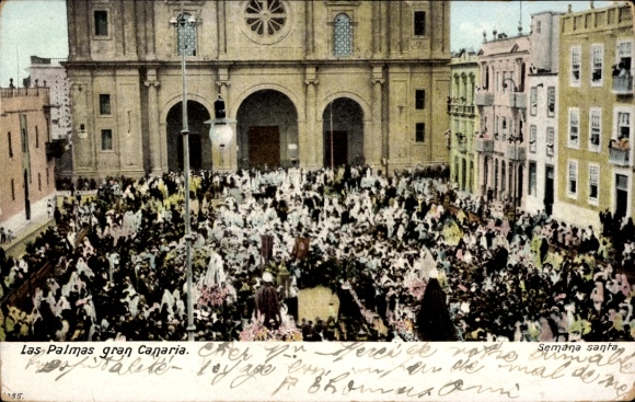 PC Las Palmas de Gran Canaria, Canary Islands, crowd, church, celebrations, color...