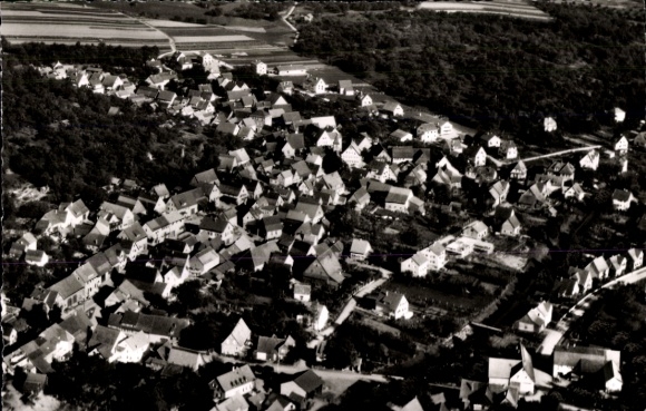 Ak Nellmersbach Leutenbach in Württemberg, Luftaufnahme von Leutenbach, viele Einfamilienhäuser, 