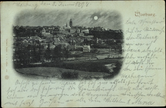 Moonlight PC Warburg in Westphalia, general view