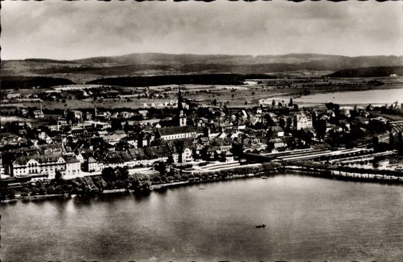Ak Radolfzell am Bodensee, luchtfoto
