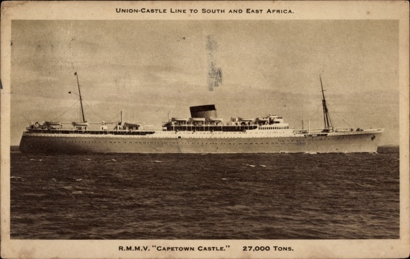 Ak Steamer Capetown Castle, Union Castle Line
