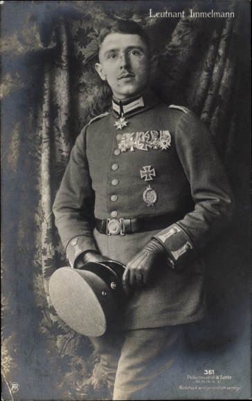 PC fighter pilot Oberleutnant Immelmann, RPH, Iron Cross, Pour le Merite