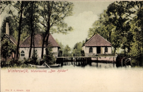 Postcard Winterswijk Gelderland Netherlands, watermill Den Helder